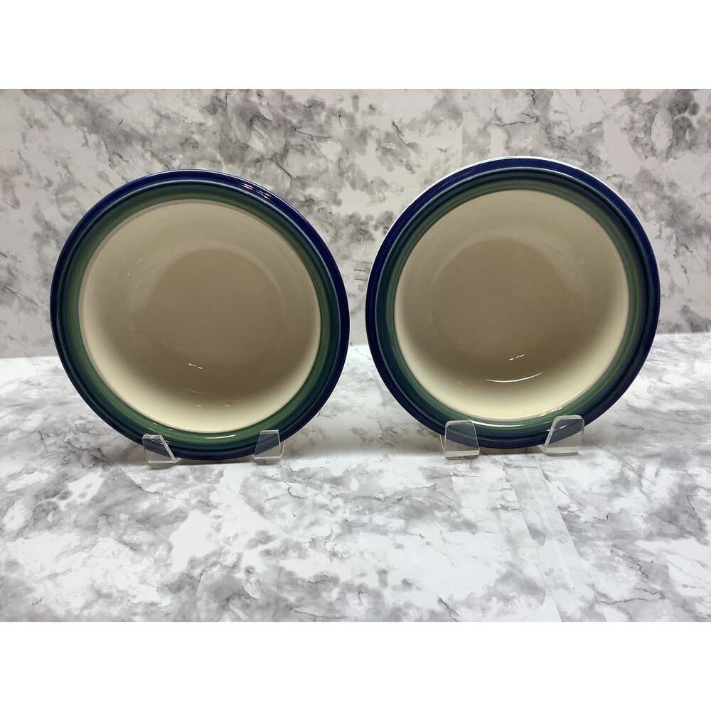 Vintage - Pfaltzgraff Ocean Breeze Stoneware Soup/Salad Bowl - Set of 2 -1990's